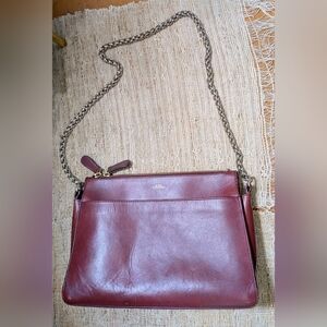 A.P.C. Ella Chain Burgundy/Red Bag RARE COLOR